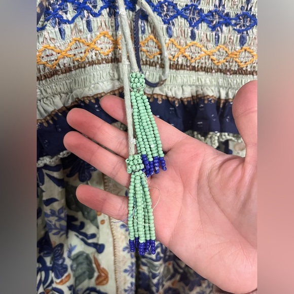 FARM Rio Ocean Tapestry Green Maxi Dress - Picture 8 of 13